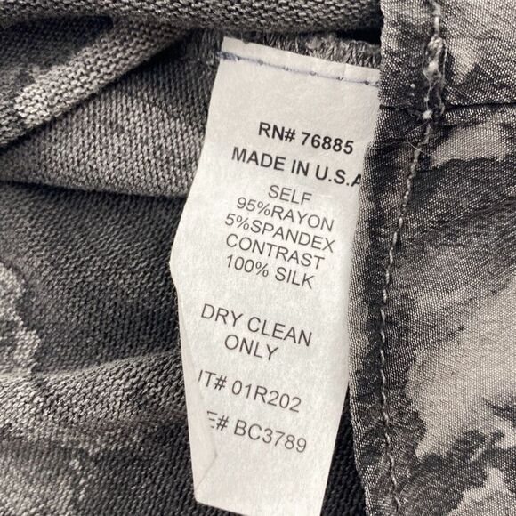 Red haute cross-back sleeveless peplum hem silk tank top grey size small‎ - Picture 9 of 10